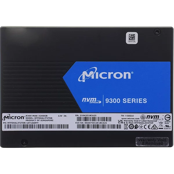 Micron MTFDHAL3T2TDR | 9300 Max 3.2TB PCI Express NVMe U.2 2.5-Inch Solid State Drive