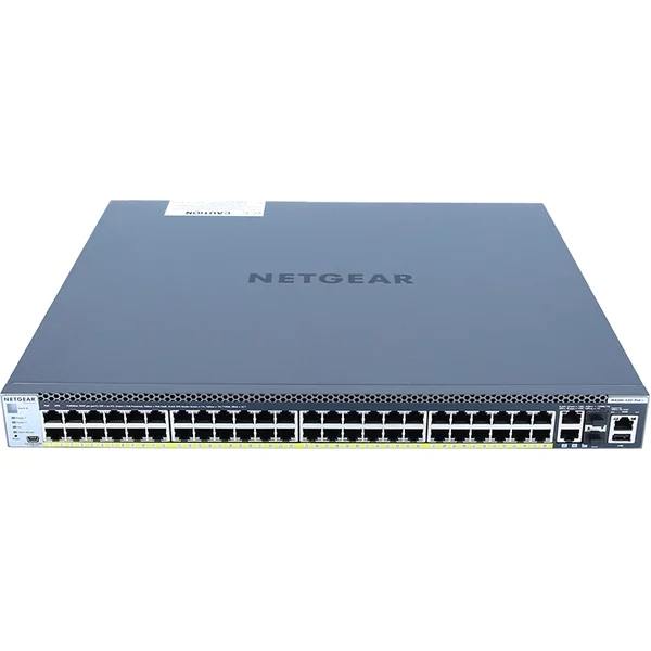 Netgear GSM4352PA-100AJS | M4300-52G-Poe+ 48 X RJ-45 Ports Poe+ 10/100/1000Base-T + 2 X Sfp+ Copper Ports + 2 X Sfp+ Ports Layer 2 Managed Stackable Gigabit Ethernet Network Switch-image