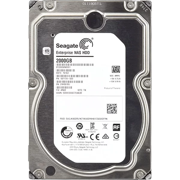 Seagate ST2000VN0001 | NAS HDD 2TB 7200RPM Sata 6Gb/S 128MB Cache (512E) 3.5-Inch Enterprise Hard Drive-image
