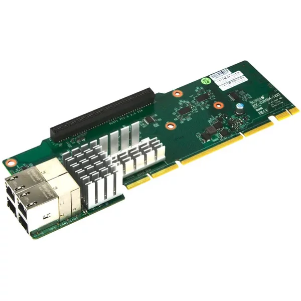 Supermicro Aoc-2Ur6N4-I4Xt | 4-Ports 10Gbase-T RJ45 Pci Express 3.0 X16 2U Ultra Riser Card-image