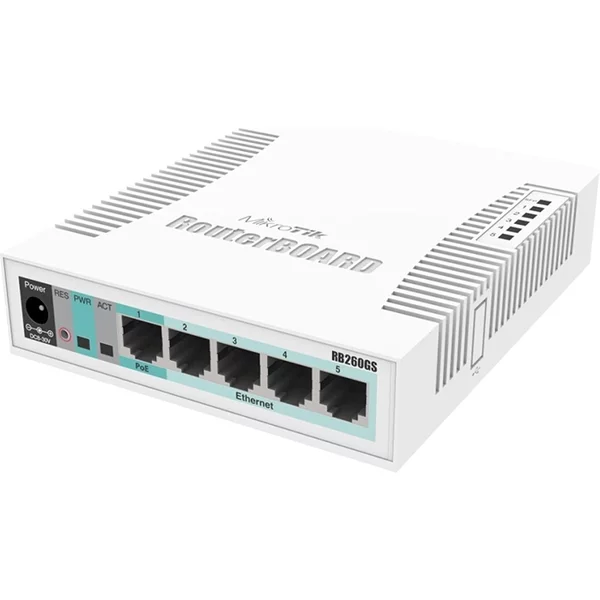 Mikrotik CSS106-5G-1S | RB260GS 5-Ports Gigabit Ethernet With 1-Port 1.25Gbe SFP Managed Network Switch-image