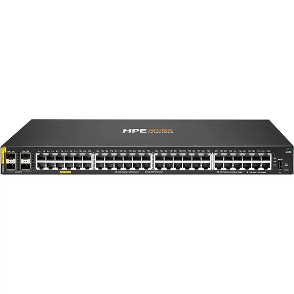 HP R8N85B#ABA | Aruba Networking CX 6000 48-Ports Gigabit Ethernet Class4 Poe 4P SFP 1G 370W Switch-image