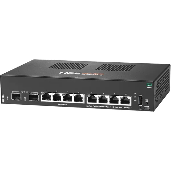 HP S4R22A | Aruba Networking CX 6000 8-Ports Gigabit Ethernet 2P SFP 1G Switch-image