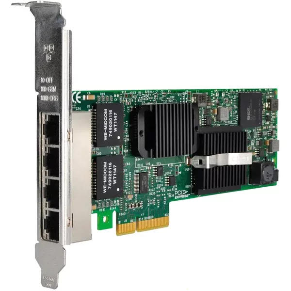 Intel E1G44ET2BLK-C3 | 4 X Ports 1Gb/S 1000Base-T Pci Express X4 Gigabit Ethernet Server Network Adapter Card-image