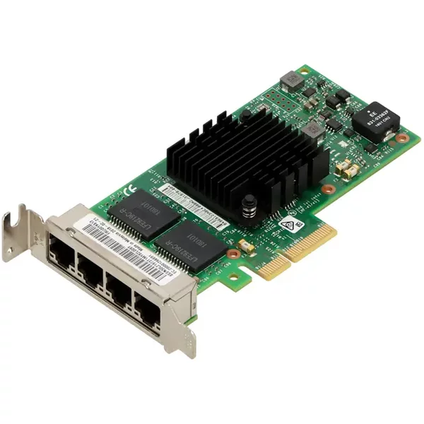Intel I350T4G2P20-LP | 4 X Ports 1Gb/S 10/100/1000Base-T Pci Express 2.1 X4 Gigabit Ethernet Server Network Adapter Card-image