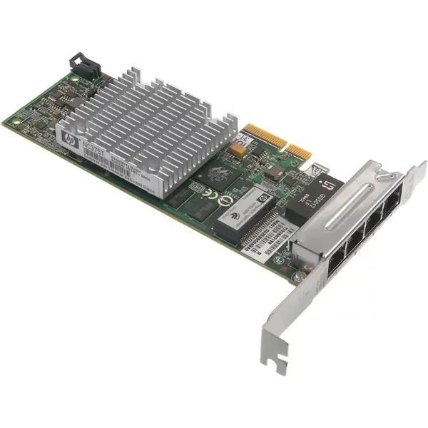 Hp NC375T | Quad-Ports RJ-45 1Gb/S 10Base-T/100Base-Tx/1000Base-T Gigabit Ethernet Pci Express 2.0 X4 Low Profile Server Network Adapter-image