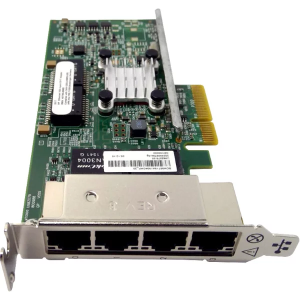 Hp 647592-001 | 4 X Ports 1Gb/S 10/100/1000Base-T Pci-Express 2.0 X4 331T Gigabit Ethernet Network Adapter-image