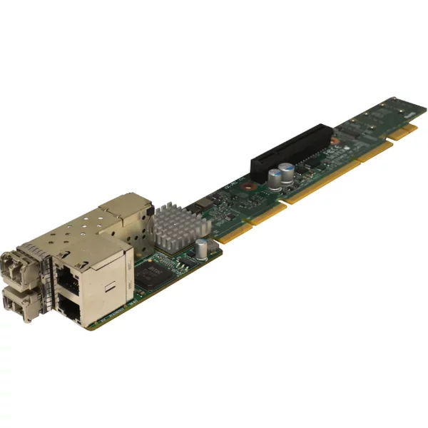 Supermicro Aoc-Urn2-I4Gxs | 4-Ports (2X 10Gbe Sfp+ And 2X 10Gbe RJ45) Pci Express 3.0 X8 1U Ultra Riser Card-image