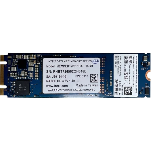Intel MEMPEK1W016GA01 | Optane Memory Series 16GB 3D Xpoint Pci Express 3.0 X2 Nvme M.2 2280 Internal Solid State Drive-image