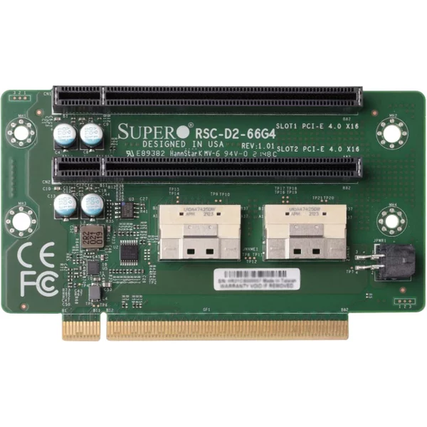 Supermicro RSC-D2-66G4 | Lhs Pcie X16 2U Passive Riser Card For Superstorage 6129P-ACR12N4G-image