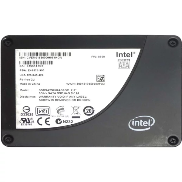 Intel SSDSA2SH064G1GC | X25-E 64GB Single-Level Cell Sata 3Gb/S 2.5-Inch Solid State Drive-image
