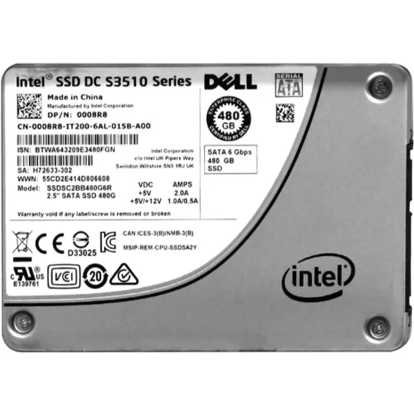Intel SSDSC2BB480G6R | Dc S3510 480GB Multi-Level Cell Sata 6Gb/S 2.5-Inch Solid State Drive-image