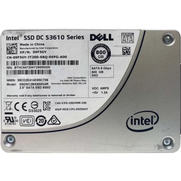 Intel SSDSC2BX800G4R | Dc S3610 800GB Multi-Level Cell Sata 6Gb/S 2.5-Inch Solid State Drive-image