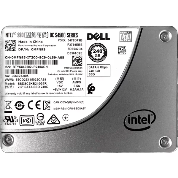 Intel SSDSC2KB240G7R | 240GB Sata 6Gb/S 2.5-Inch Internal Solid State Drive-image