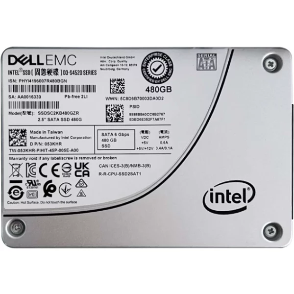 Dell 053KHR | 480GB Sata 6Gb/S Mixed-Use 2.5-Inch Solid State Drive-image