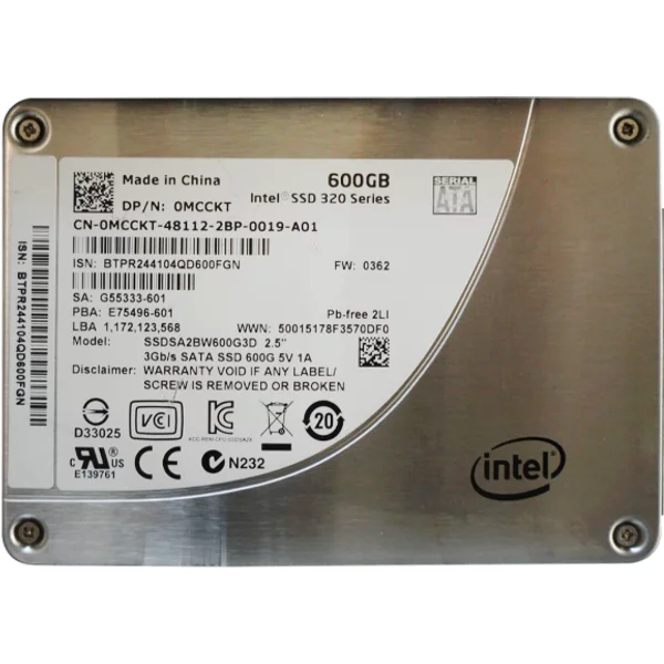 Dell 0MCCKT | 600GB Multi-Level Cell Sata 3Gb/S 2.5-Inch Solid State Drive-image
