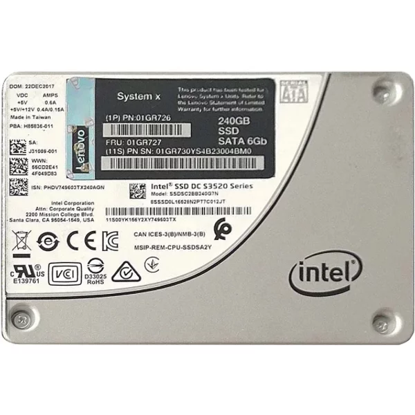 Lenovo 01GR727 | 240GB Mlc Sata 6Gb/S 2.5-Inch Internal Solid State Drive-image