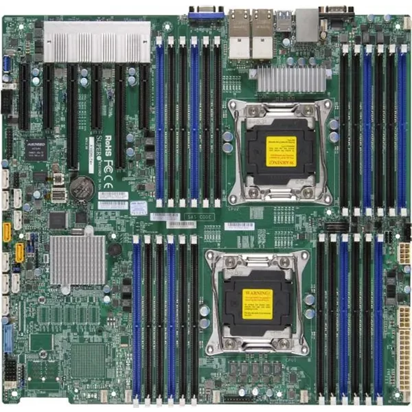 Supermicro MB-X10DRIB | X10DRI Socket Lga 2011 Intel C612 Chipset Intel Xeon E2-2600 V3/V4 Processors Support DDR4 16X Dimm 10X SATA3 6.0Gb/S E-ATX-image