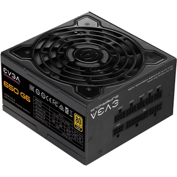 Evga 220-G6-0650-X1 | Supernova G6 650-Watts 100-240V Ac 9-4.5A 60-50Hz 80-Plus Gold Fully Modular Power Supply With Fdb Fan-image