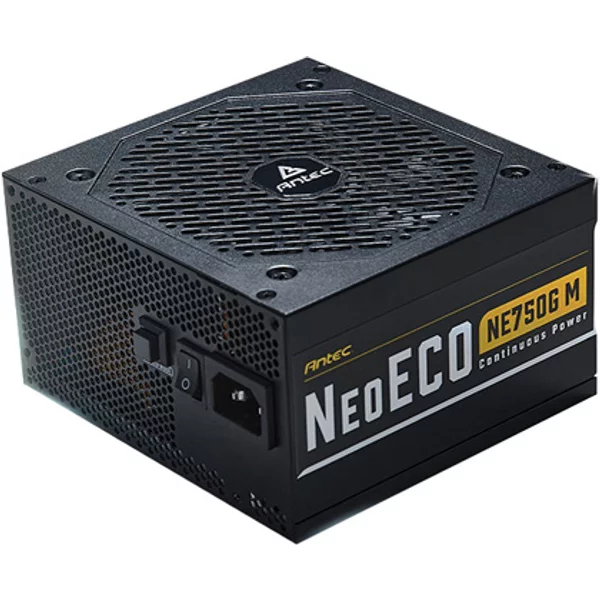 Antec NE750GM | 750-Watts 100-240V Ac 10A 50-60Hz 24-Pin Atx 80-Plus Gold Modular Power Supply-image
