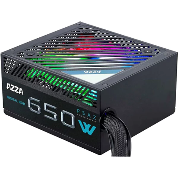 Azza PSAZ-650W | 650-Watts 200V-240V Ac 24-Pin Atx 80-Plus Bronze Power Supply-image