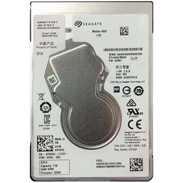 Dell P6R56 | 1TB 5400RPM Sata 6Gb/S 128MB Cache 2.5-Inch Hard Drive-image