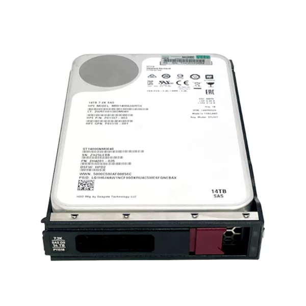 HP P11518-001 | 14TB 7200RPM SAS 12Gb/S Hot-Pluggable 3.5-Inch Lpc Hard Drive For Proliant Gen10/Gen10+/Gen11 Servers-image