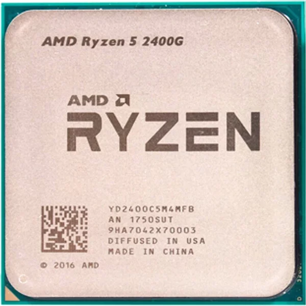 Amd YD2400C5FBBOX | Ryzen 5 2400G Quad-Core 3.6Ghz 4MB L3 Cache Socket AM4 Processor-image
