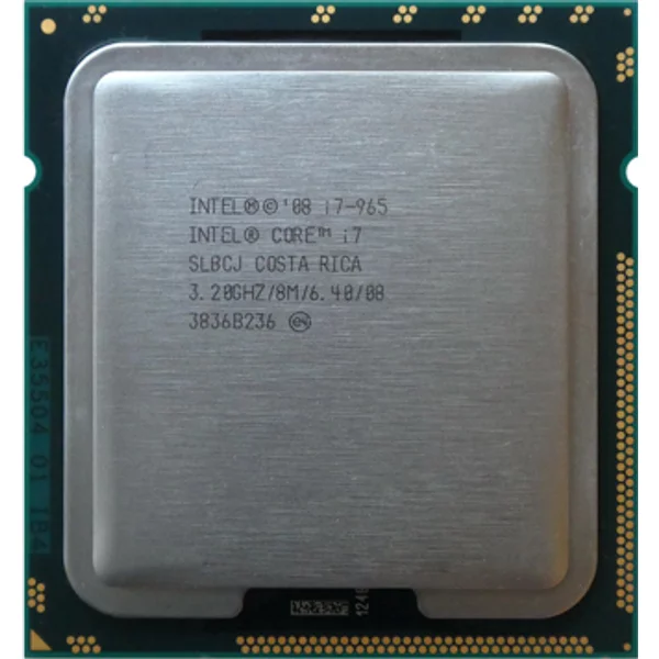 Intel BX80601965SLBCJ | Core I7-965 Extreme Edition Quad-Core 3.20Ghz 6.4Gt/S Qpi 8MB L3 Cache Socket LGA1366 Processor-image