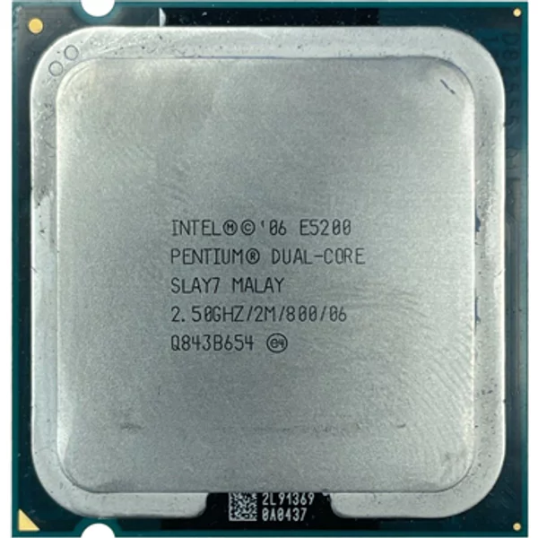 Intel SLB9T | Pentium E5200 Dual-Core 2.50Ghz 800Mhz Fsb 2MB L2 Cache Socket LGA775 Processor-image