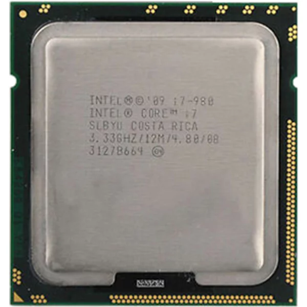 Intel Slbyu | Core I7-980 6-Core 3.33Ghz 4.8Gt/S Qpi 12MB L3 Cache Socket LGA1366 Processor-image