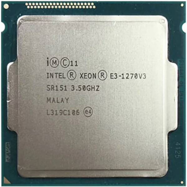 Hp 725285-001 | 3.50Ghz 5.00Gt/S Dmi 8MB L3 Cache Socket LGA1150 Intel Xeon E3-1270V3 Quad-Core Processor-image