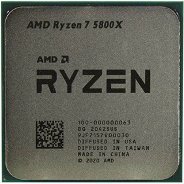 Amd 100-000000063 | Ryzen 7 5800X 8-Core 3.8Ghz 32MB L3 Cache Socket AM4 Processor-image