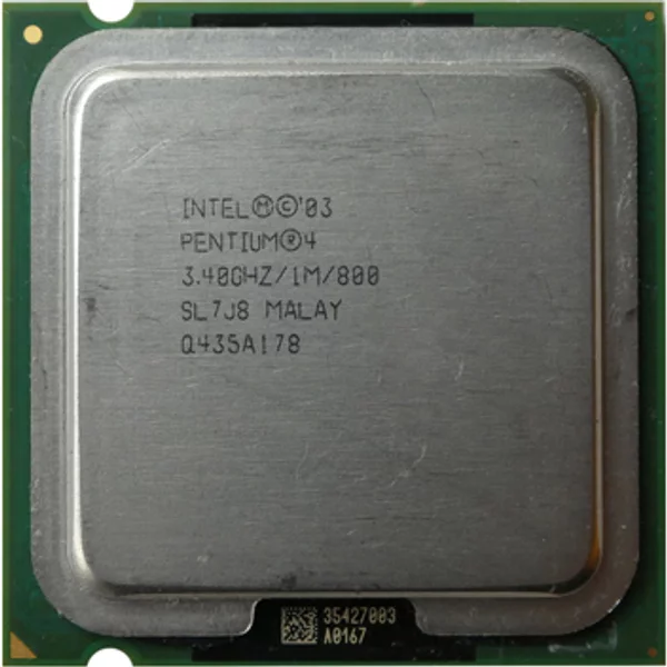Hp 353452-204 | 3.40Ghz 800Mhz Fsb 1MB L2 Cache Socket LGA775 Intel Pentium 4 550 Single-Core Processor-image