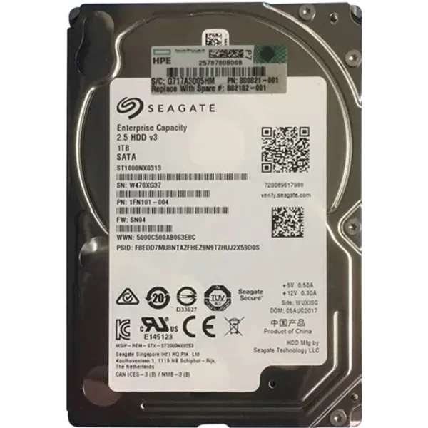 HP 882182-001 | 1TB 7200RPM Sata 6Gb/S 64MB Cache 2.5-Inch Hard Drive-image