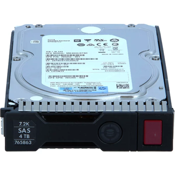 HP 765863-001 | 4TB 7200RPM SAS 12Gb/S Hot-Pluggable 512N 3.5-Inch Midline Hard Drive For G10 Proliant Servers-image