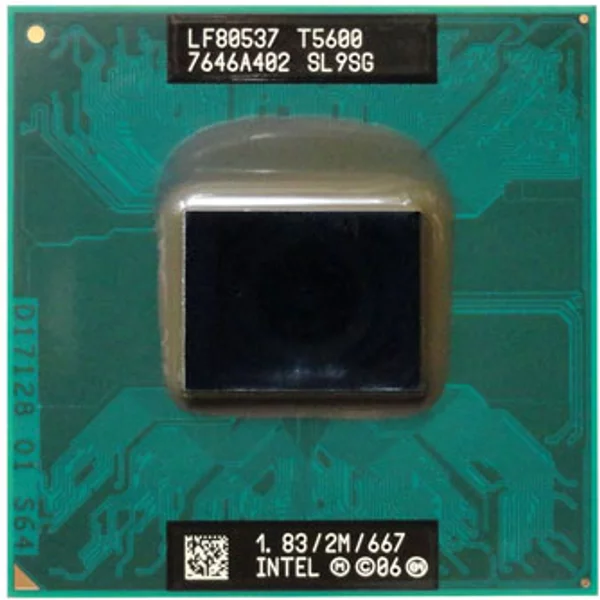 Hp 434731-001 | 1.83Ghz 667Mhz Fsb 2MB L2 Cache Socket PGA478 Intel Core 2 Duo T5600 Dual-Core Processor-image