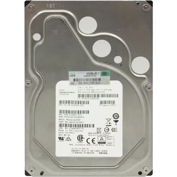 HP 818364-001 | 2TB 7200RPM SAS 12Gb/S Hot-Swappable 512N 3.5-Inch Midline Hard Drive For G10 Proliant Servers-image