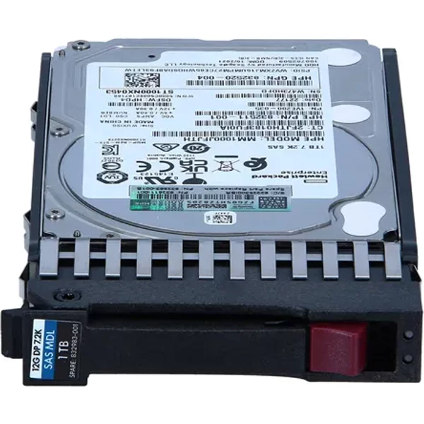 HP 832983-001 | 1TB 7200RPM SAS 12Gb/S Hot-Swappable 512N 2.5-Inch Midline Hard Drive For G10 Proliant Servers-image