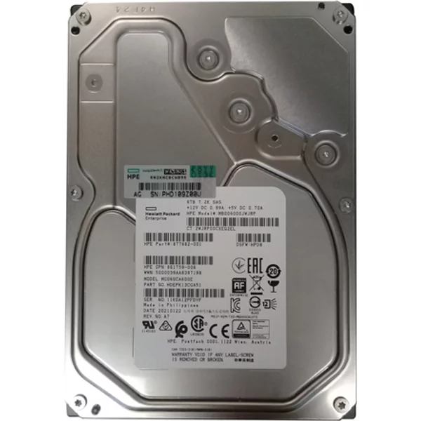 HP 877682-001 | 6TB 7200RPM SAS 12Gb/S Hot-Pluggable 512E 3.5-Inch Midline Hard Drive For G10 Proliant Servers-image