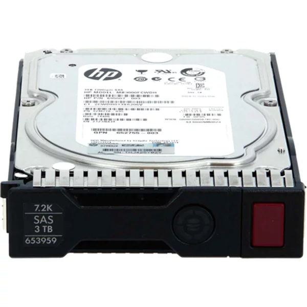 HP 653959-001 | 3TB 7200RPM SAS 6Gb/S Hot-Pluggable 3.5-Inch Midline Hard Drive For G7 Proliant Servers-image
