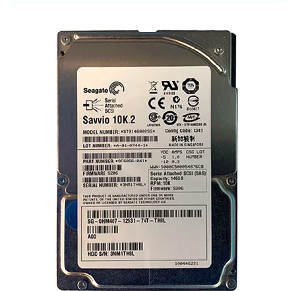 Dell HM407 | 146GB 10000RPM SAS 3Gb/S Hot-Pluggable 16MB Cache 2.5-Inch Hard Drive For Poweredge Servers-image