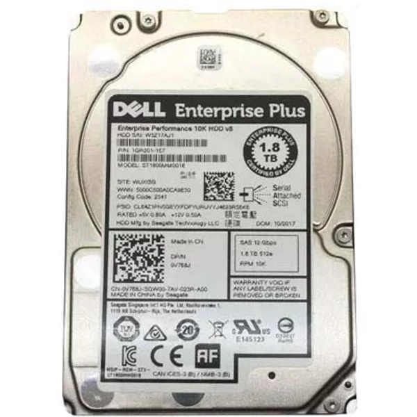Dell 0V768J | 1.8TB 10000RPM SAS 12Gb/S Hot-Pluggable 2.5-Inch Enterprise Hard Drive-image