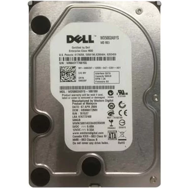 Dell 0M020F | 500GB 7200RPM Sata 3Gb/S Hot-Pluggable 16MB Cache 3.5-Inch Hard Drive For Poweredge Servers-image