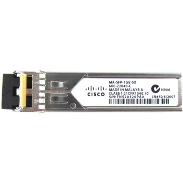 Cisco MA-SFP-1GB-SX | 1Gb/S 1000Base-Sx Multi-Mode Fibre 850Nm 550M Duplex Lc Connector Sfp (Mini-Gbic) Transceiver Module-image