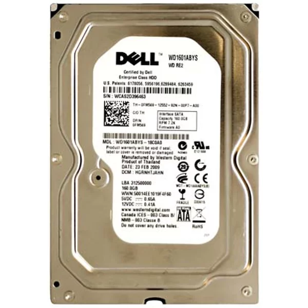 Dell FM569 | 160GB 7200RPM Sata 3Gb/S 16MB Cache 3.5-Inch Hard Drive-image