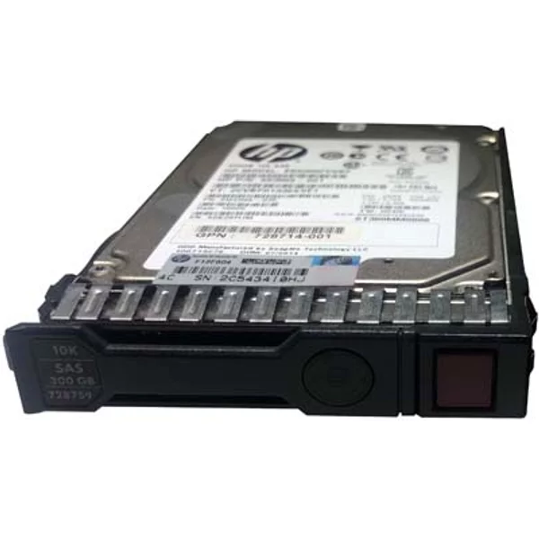HP 728759-001 | 300GB 10000RPM SAS 6Gb/S SFF Hot-Pluggable Dual Port 2.5-Inch Hard Drive For Gen8 To Gen9 Proliant Servers-image