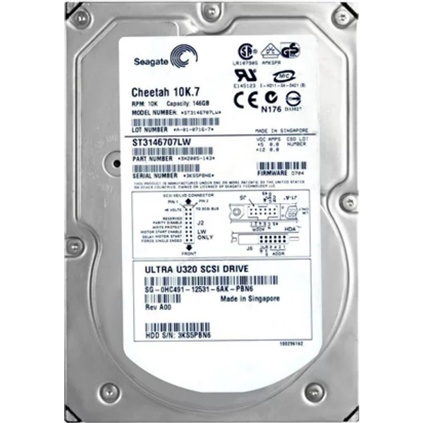 Dell HC491 | 146GB 10000RPM Ultra320 Scsi 68-Pin 3.5-Inch Hard Drive-image