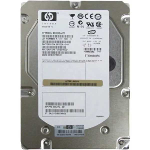 HP AP766-64201 | 300GB 10000RPM Fibre Channel 2Gb/S 8MB Cache Hot-Pluggable Dual Port 3.5-Inch Hard Drive-image