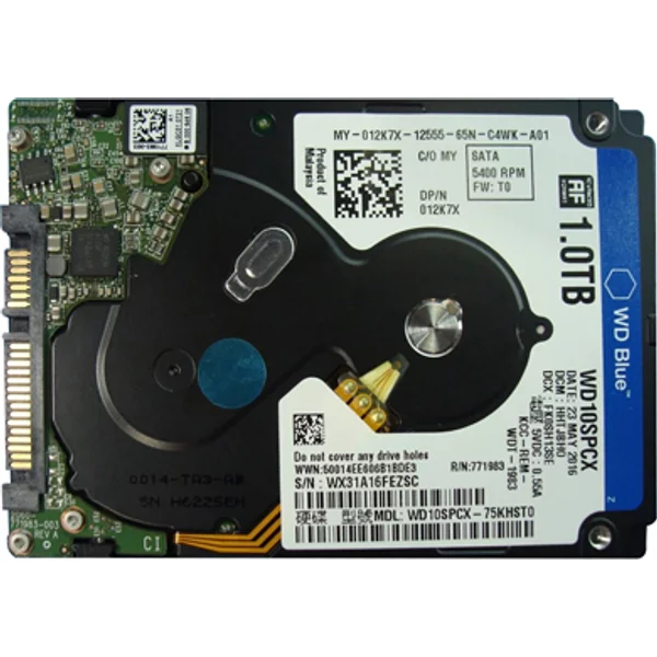 Dell 12K7X | 1TB 5400RPM Sata 6Gb/S 16MB Cache 2.5-Inch Hard Drive-image